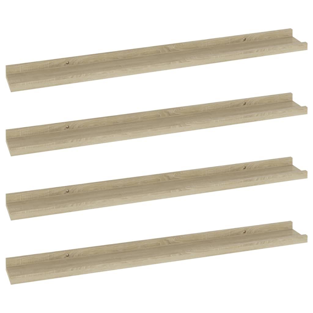 Wall Shelves 4 pcs Sonoma Oak 31.5"x3.5"x1.2" at Set Shop and Smile