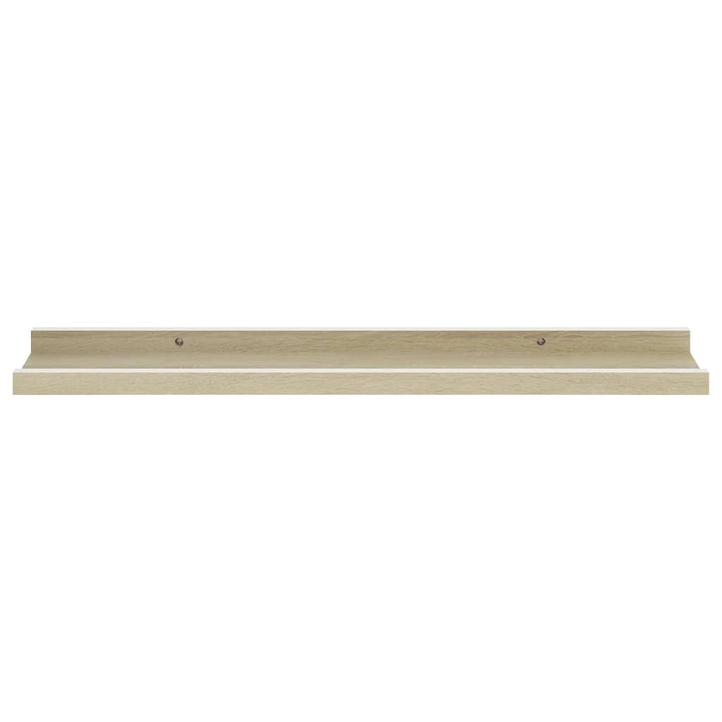 Wall Shelves 4 pcs White and Sonoma Oak 23.6"x3.5"x1.2" at Set Shop and Smile