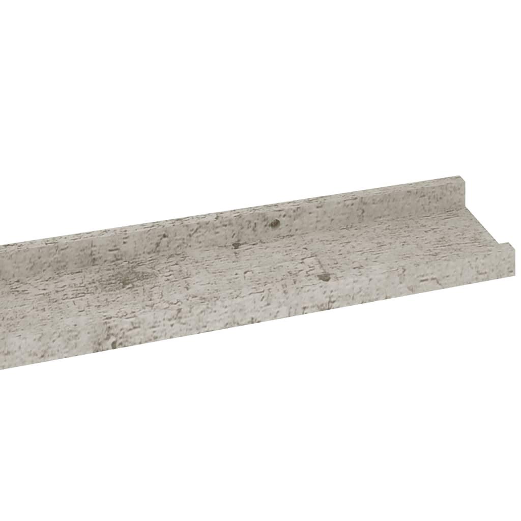 Wall Shelves 2 pcs Concrete Gray 45.3"x3.5"x1.2" at Set Shop and Smile