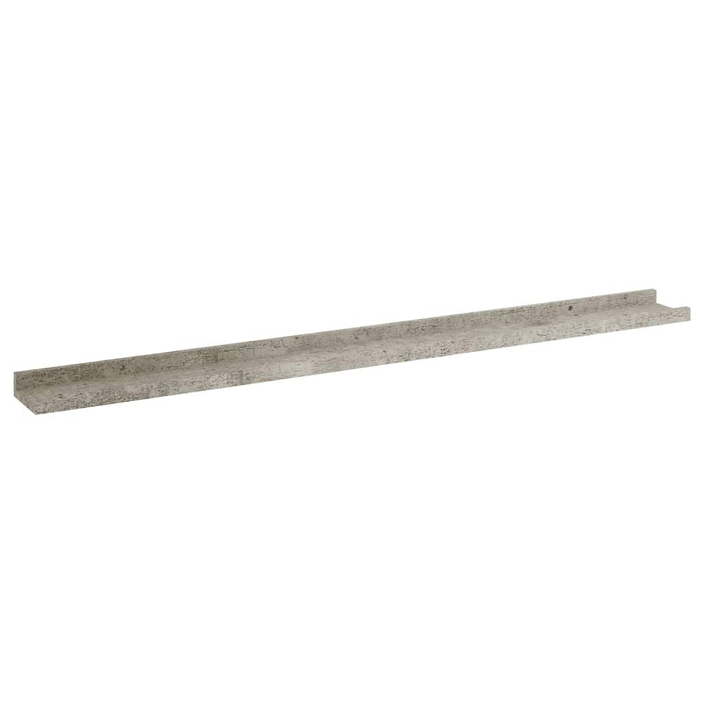 Wall Shelves 4 pcs Concrete Gray 39.4"x3.5"x1.2" at Set Shop and Smile