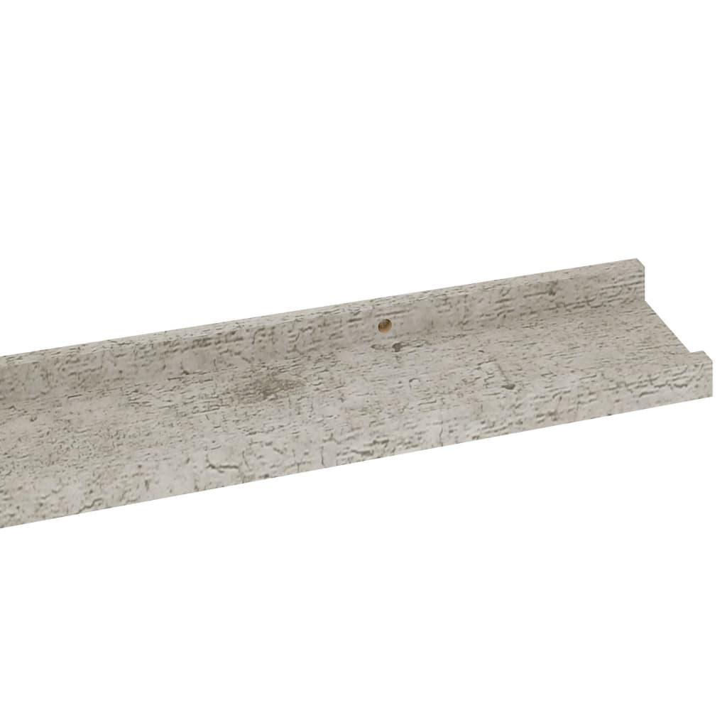 Wall Shelves 4 pcs Concrete Gray 39.4"x3.5"x1.2" at Set Shop and Smile