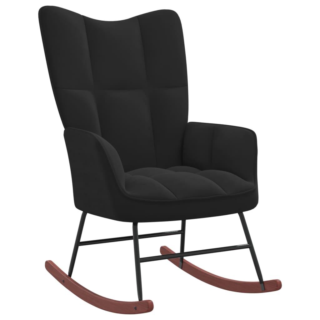 Rocking Chair Black Velvet at Set Shop and Smile