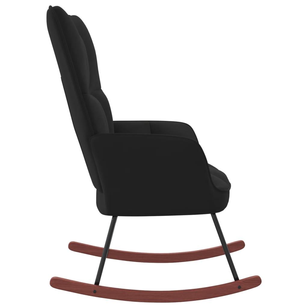 Rocking Chair Black Velvet at Set Shop and Smile