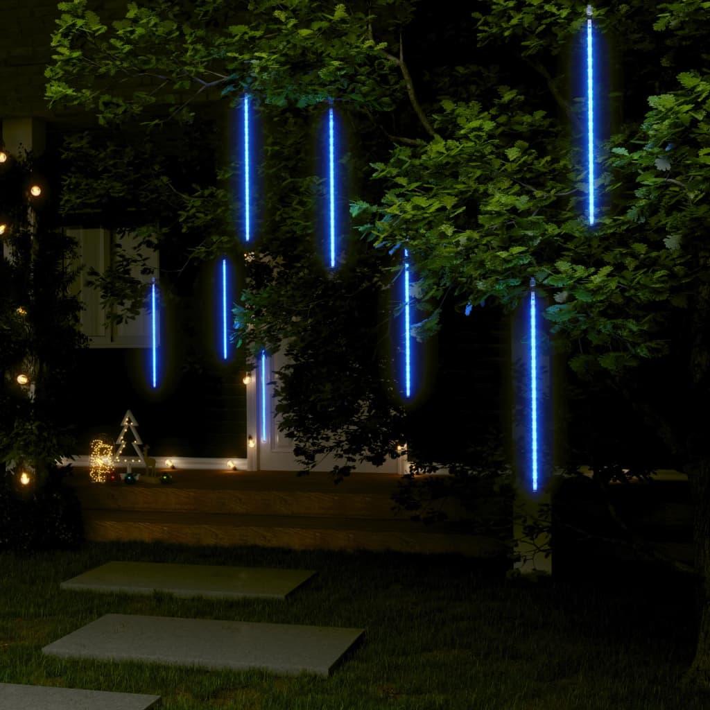 Meteor Lights 8 pcs 2 ft Blue 288 LEDs Indoor Outdoor at Set Shop and Smile