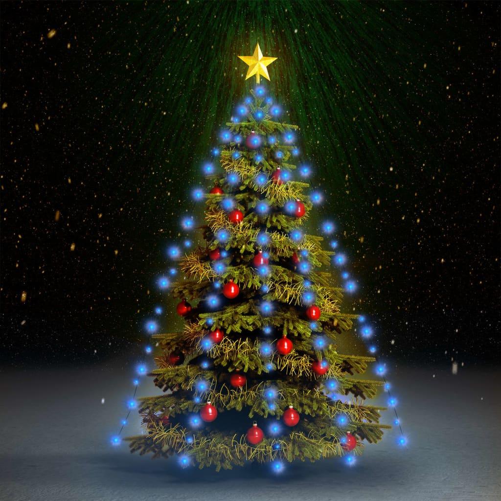 Christmas Tree Net Lights with 180 LEDs Blue 70.9" at Set Shop and Smile