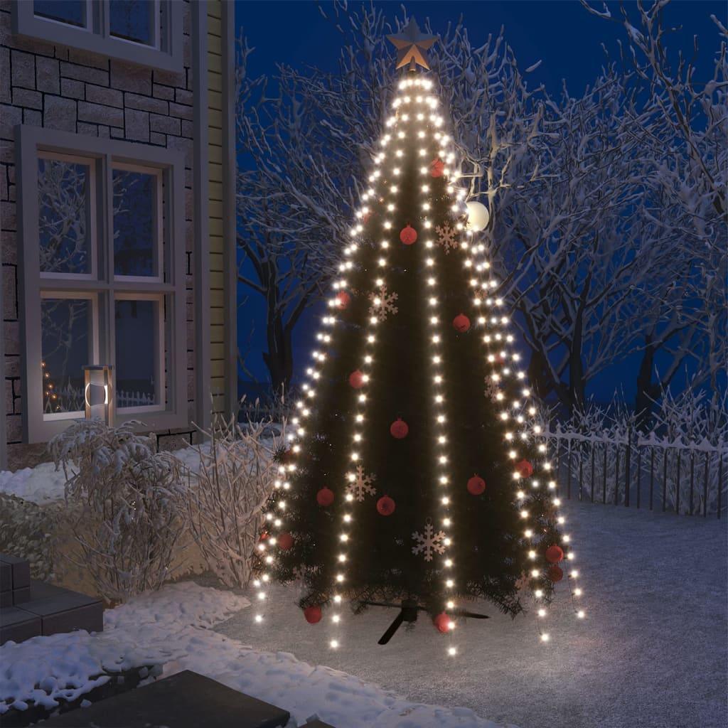 Christmas Tree Net Lights with 250 LEDs Cold White 98.4" at Set Shop and Smile