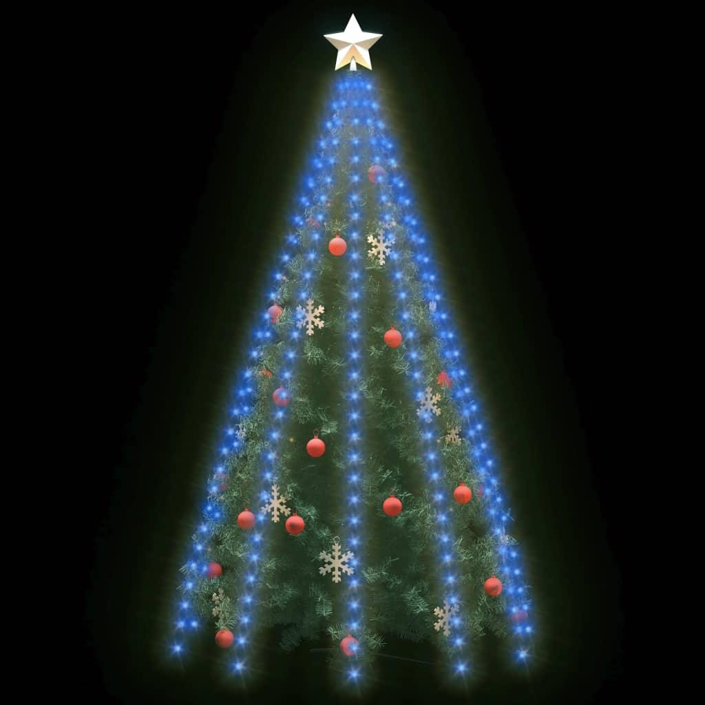 Christmas Tree Net Lights with 250 LEDs Blue 98.4" at Set Shop and Smile