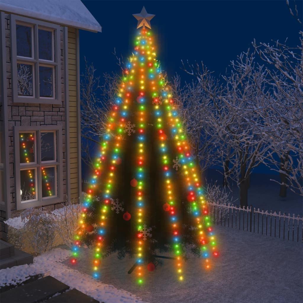 Tree Lights with 500 LEDs Colorful 196.9" Indoor Outdoor at Set Shop and Smile
