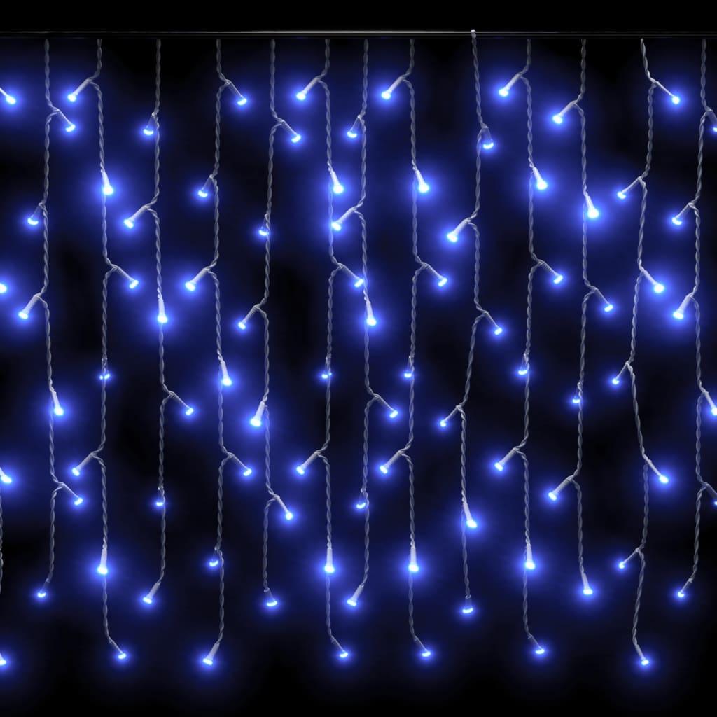 LED Curtain Icicle Lights 393.7" 400 LED Blue 8 Function at Set Shop and Smile
