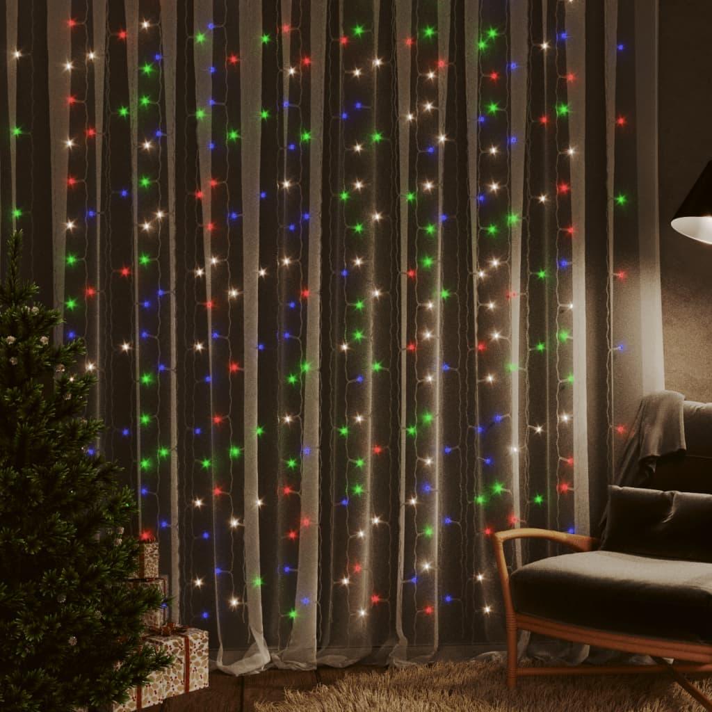LED Curtain Fairy Lights 9.8'x9.8' 300 LED Colorful 8 Function at Set Shop and Smile