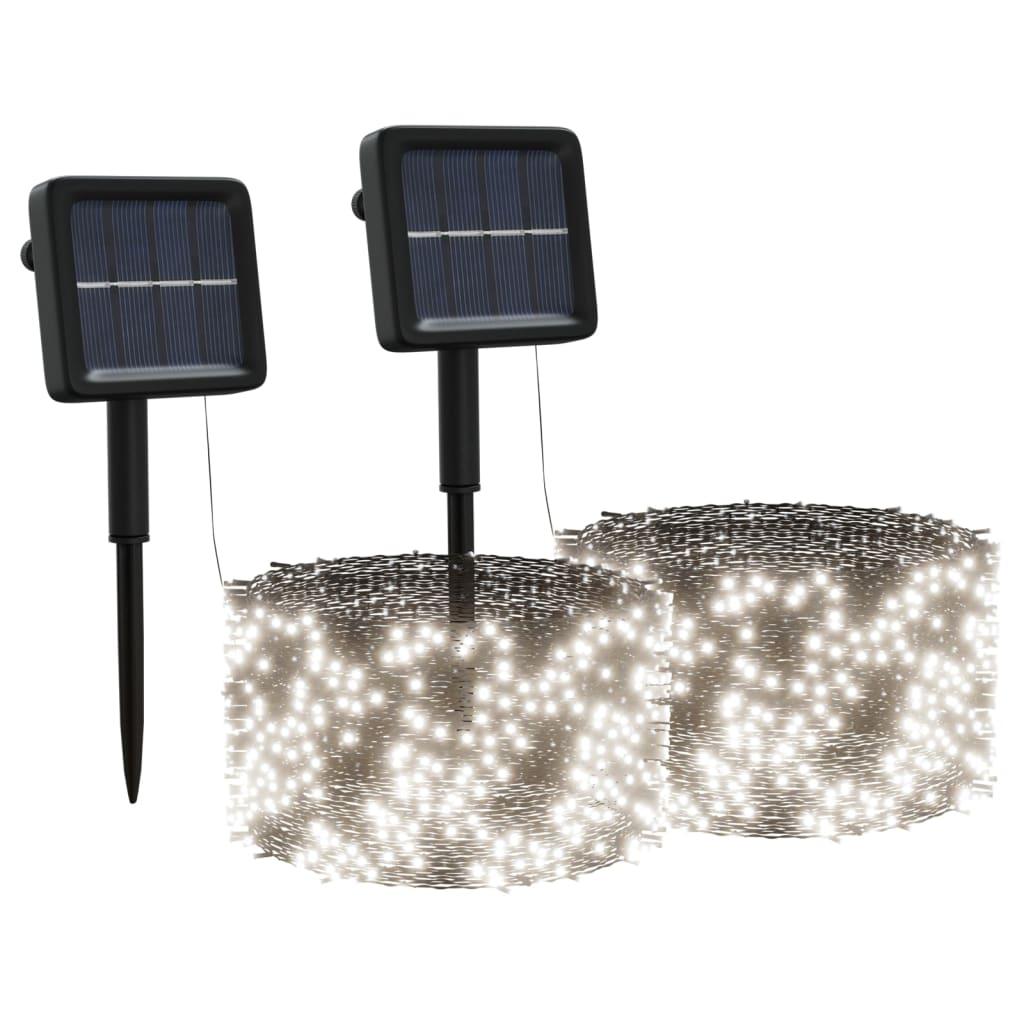 Solar Fairy Lights 2 pcs 2x200 LED Cold White Indoor Outdoor at Set Shop and Smile