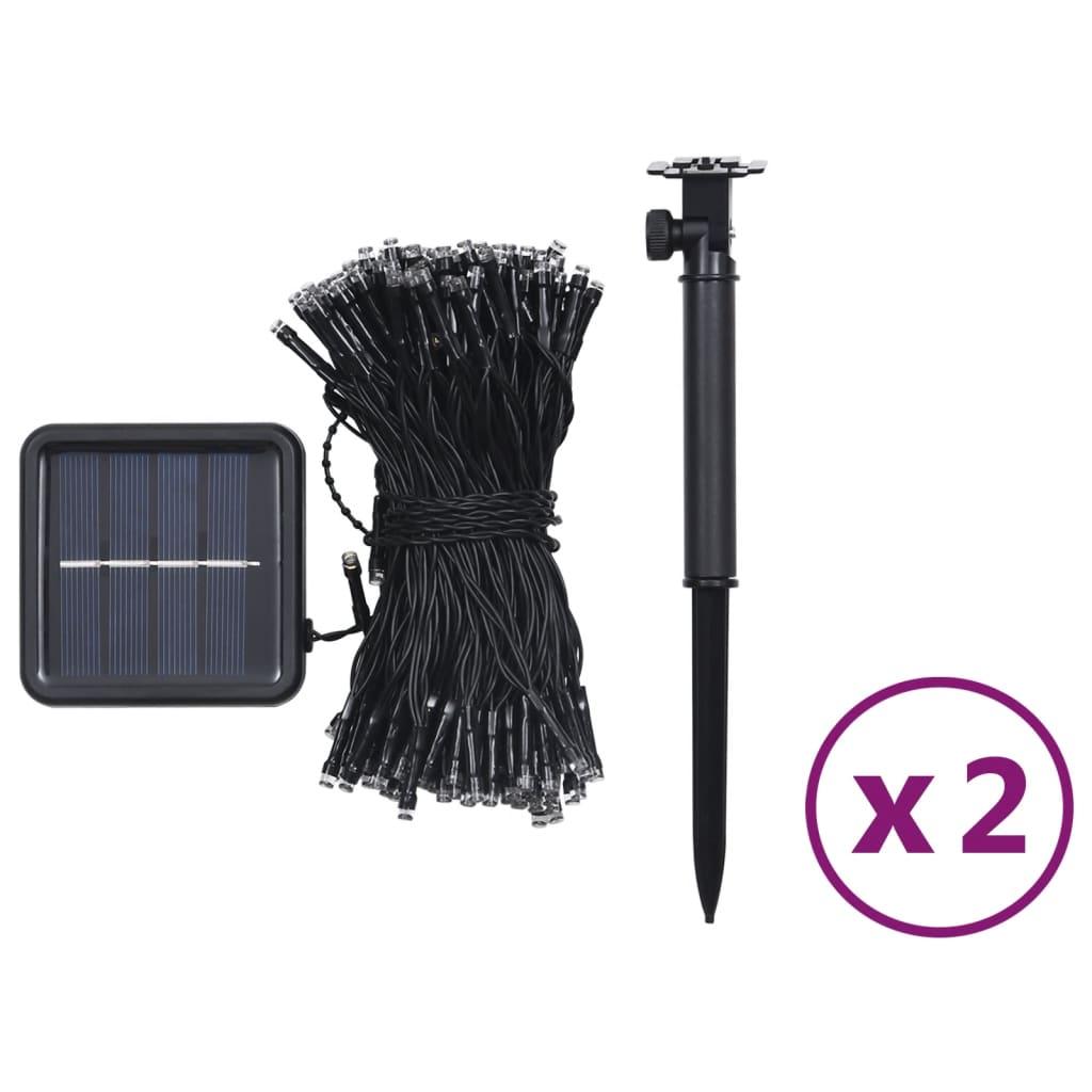 Solar Fairy Lights 2 pcs 2x200 LED Cold White Indoor Outdoor at Set Shop and Smile