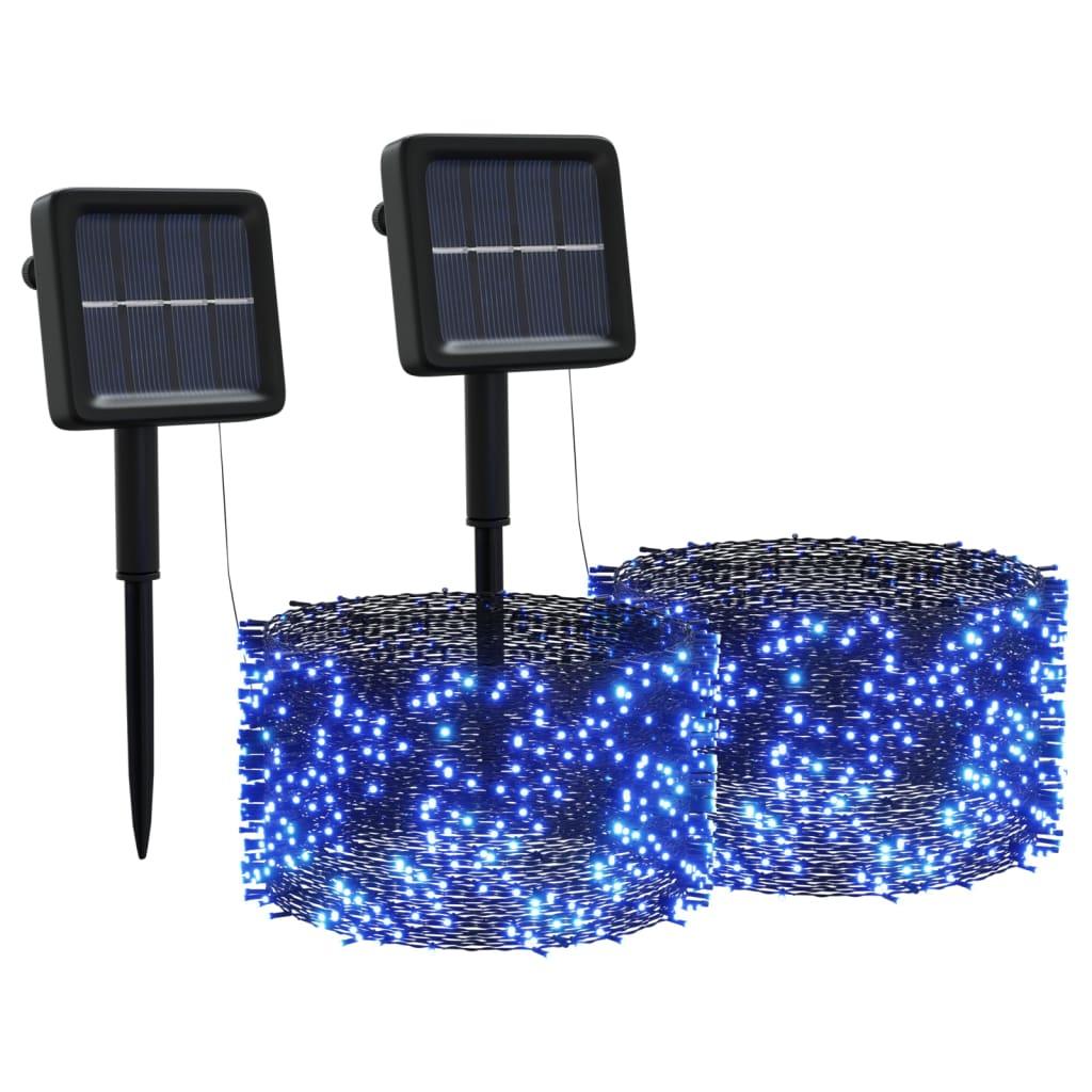 Solar Fairy Lights 2 pcs 2x200 LED Blue Indoor Outdoor at Set Shop and Smile