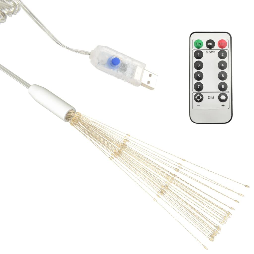 Outdoor Christmas Firecrack Light Warm White 7.9" 140 LEDs at Set Shop and Smile