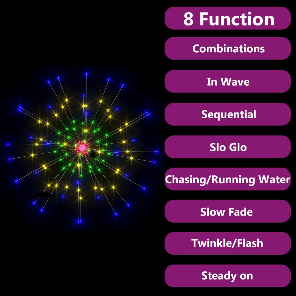 Outdoor Christmas Firecrack Lights 2pcs Multicolor 7.9" 280 LEDs at Set Shop and Smile