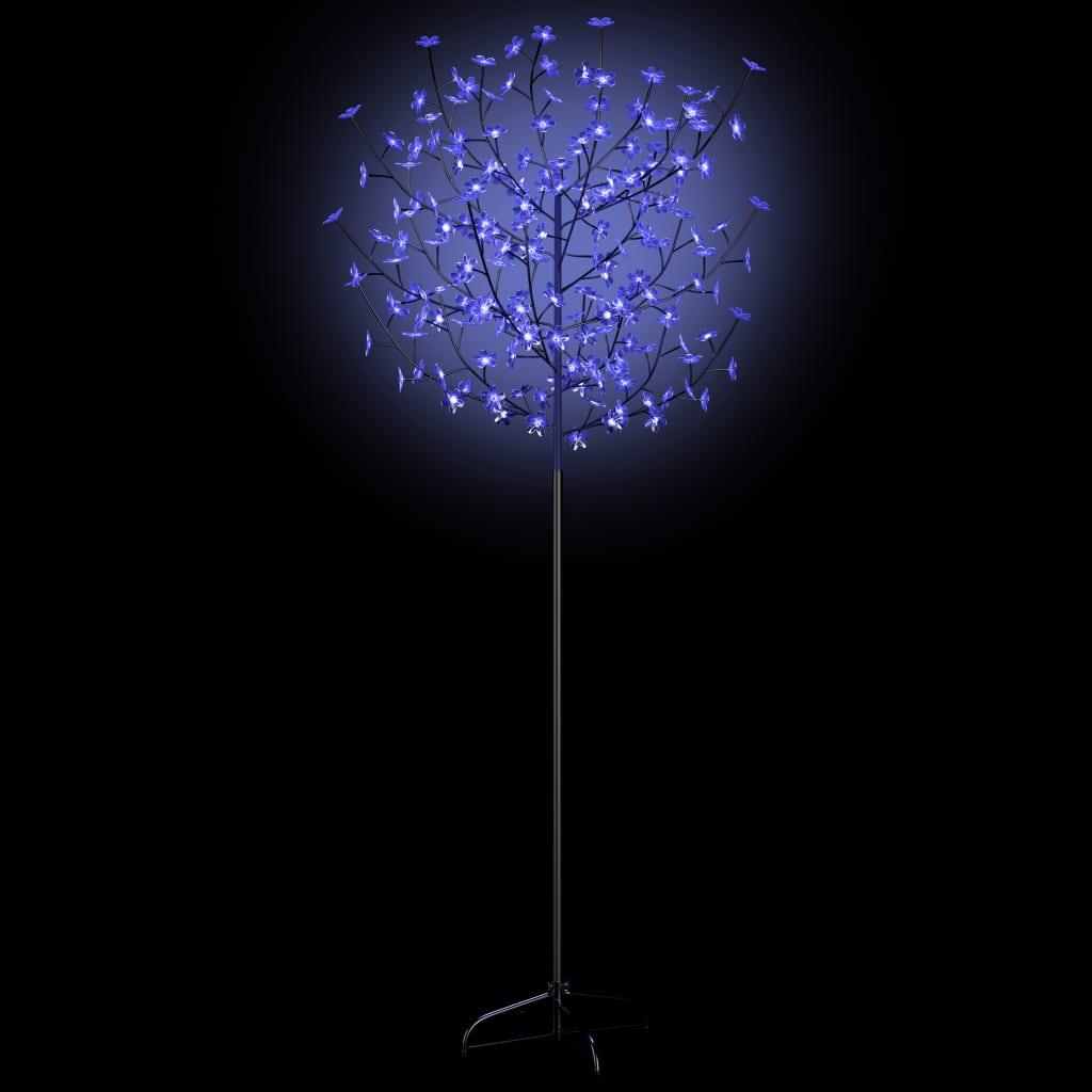 Christmas Tree 200 LEDs Blue White Light Cherry Blossom 6 ft at Set Shop and Smile