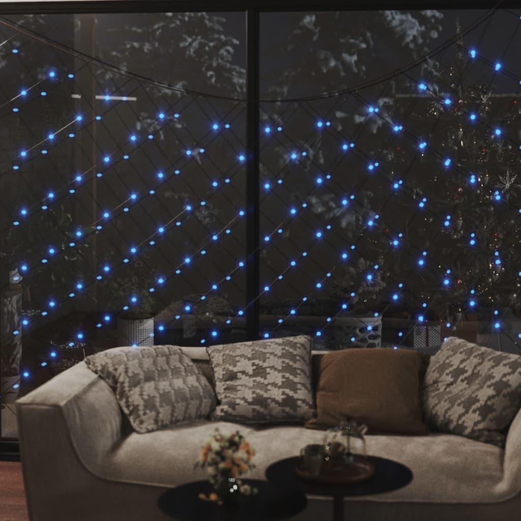 Christmas Net Light Blue 9.8'x6.6' 204 LED Indoor Outdoor at Set Shop and Smile