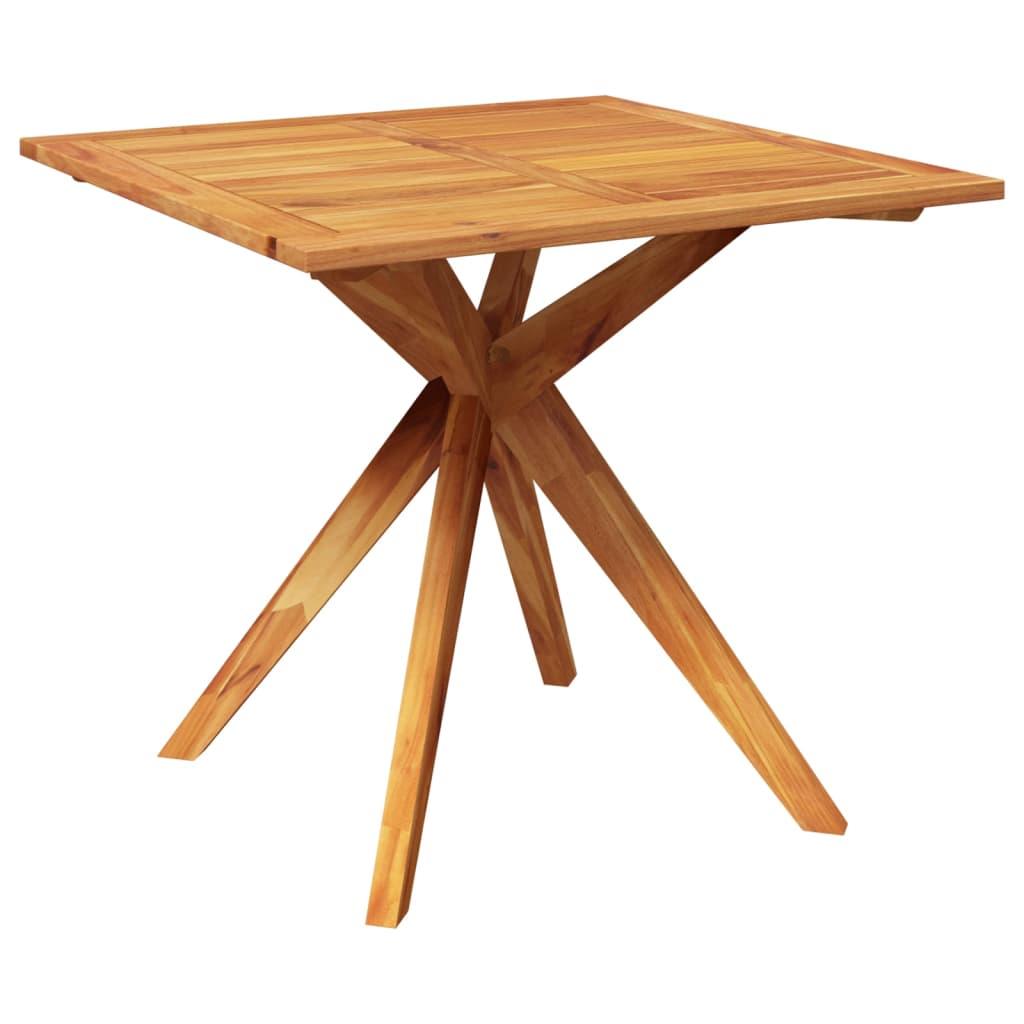 Patio Table 33.5"x33.5"x29.5" Solid Wood Acacia at Set Shop and Smile