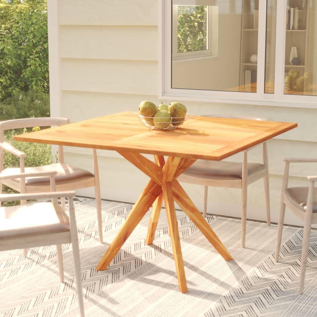 Patio Table 43.3"x43.3"x29.5" Solid Wood Acacia at Set Shop and Smile