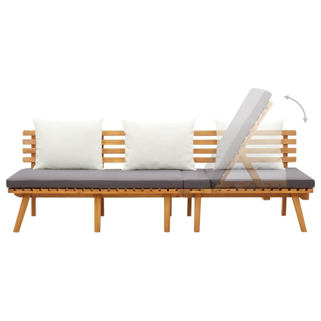 Garden Day Bed 78.7"x25.6" Solid Wood Acacia at Set Shop and Smile