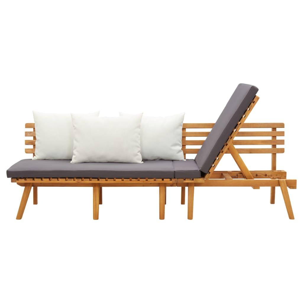 Garden Day Bed 78.7"x25.6" Solid Wood Acacia at Set Shop and Smile