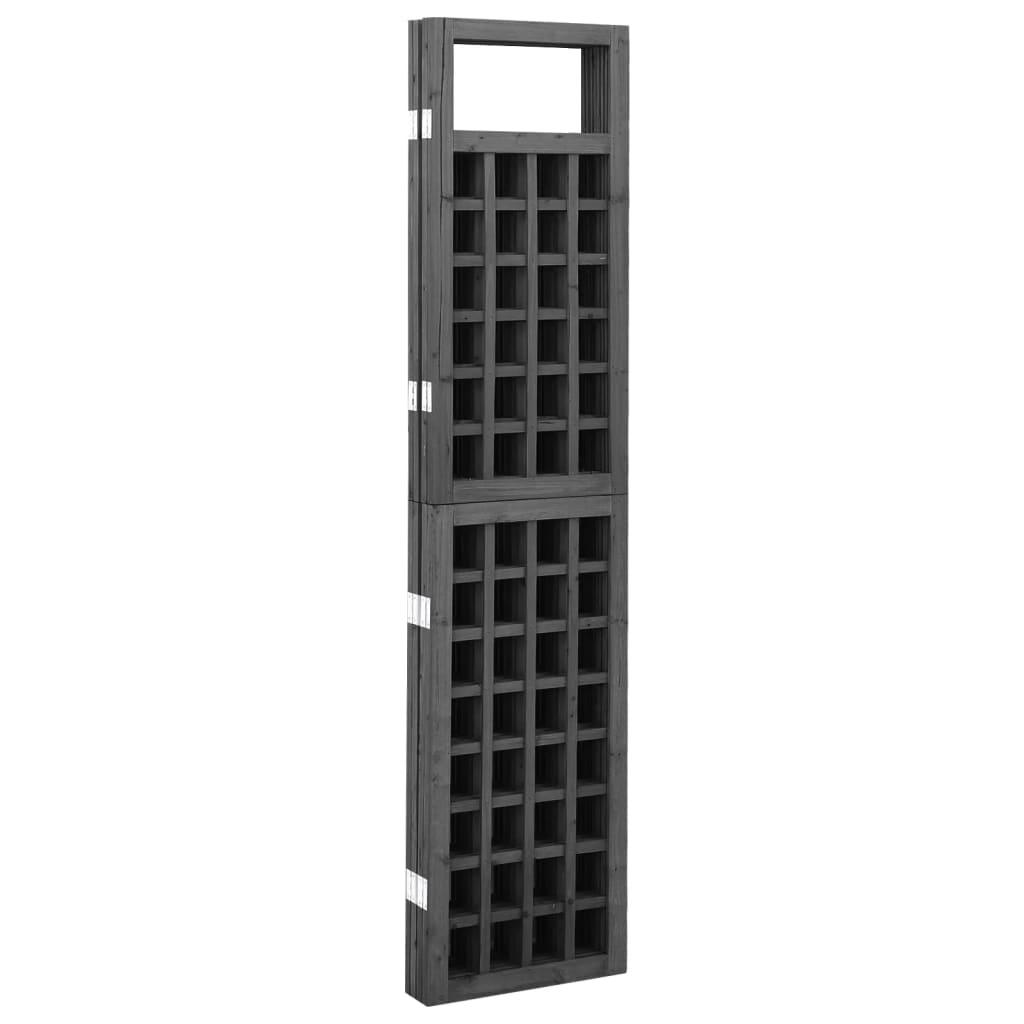 3-Panel Room Divider/Trellis Solid Fir Wood Black 47.6"x70.9" at Set Shop and Smile