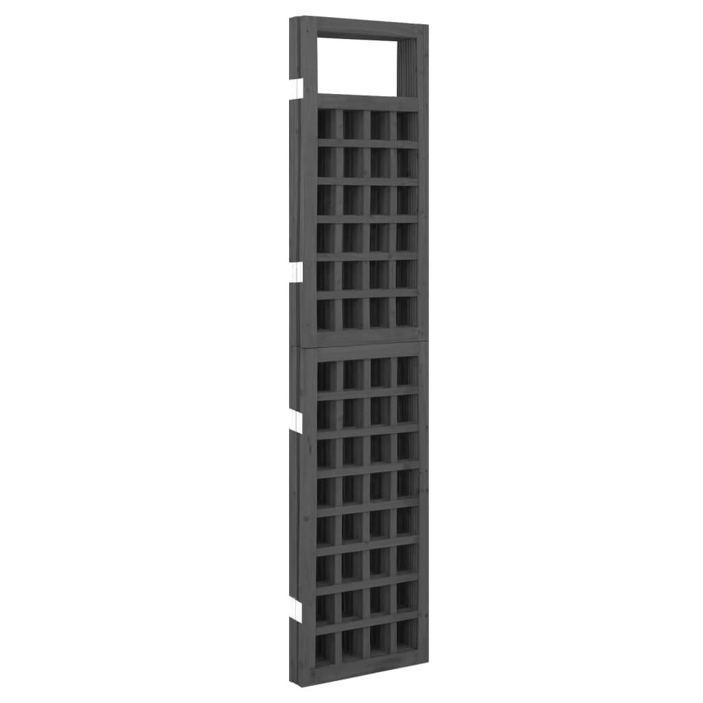 4-Panel Room Divider/Trellis Solid Fir Wood Black 63.4"x70.9" at Set Shop and Smile