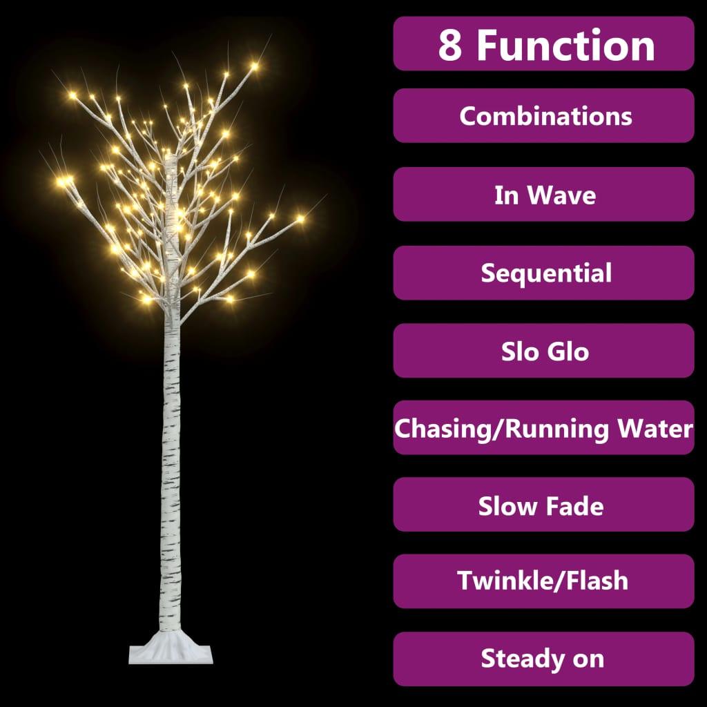 Christmas Tree 156 LEDs 5 ft Warm White Willow Indoor Outdoor at Set Shop and Smile
