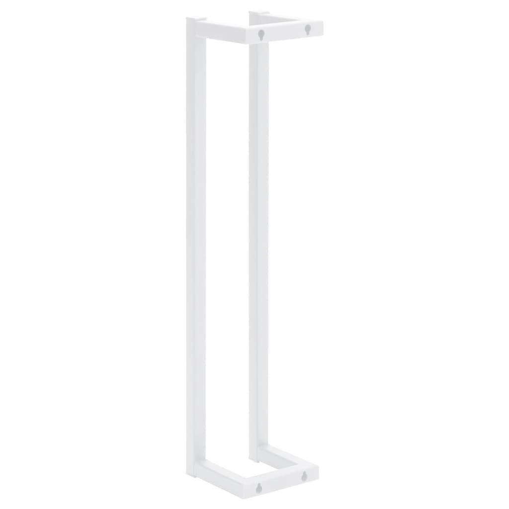 Towel Rack White 4.9"x4.9"x23.6" Steel at Set Shop and Smile