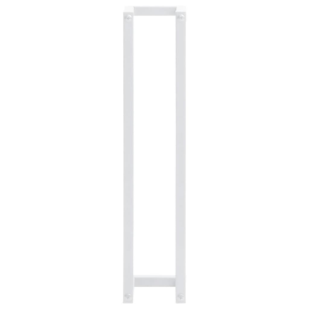 Towel Rack White 4.9"x4.9"x23.6" Steel at Set Shop and Smile