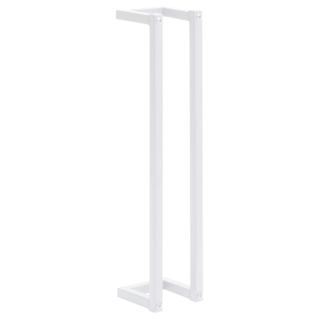 Towel Rack White 4.9"x4.9"x23.6" Steel at Set Shop and Smile