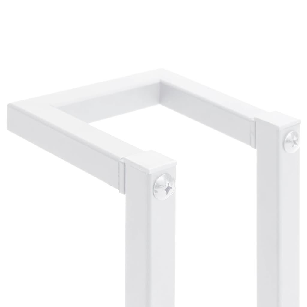 Towel Rack White 4.9"x4.9"x23.6" Steel at Set Shop and Smile