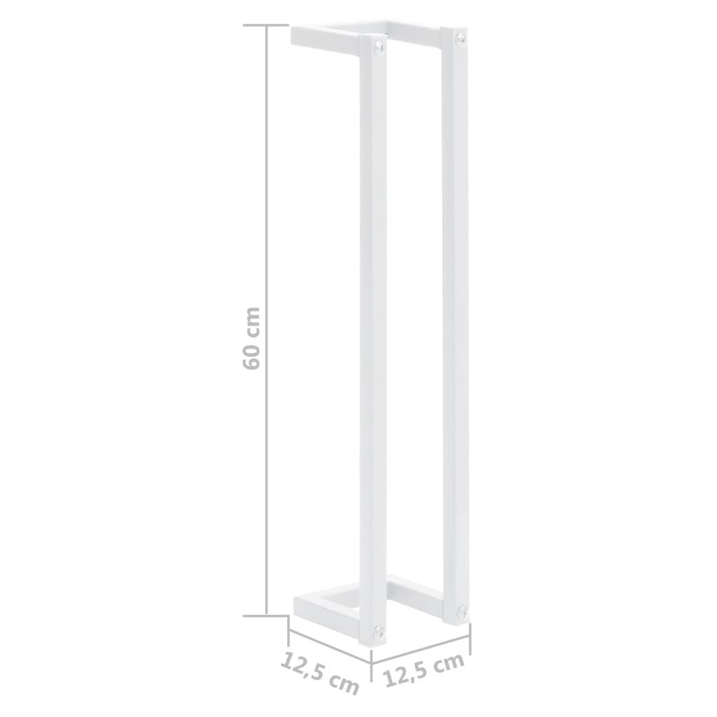 Towel Rack White 4.9"x4.9"x23.6" Steel at Set Shop and Smile