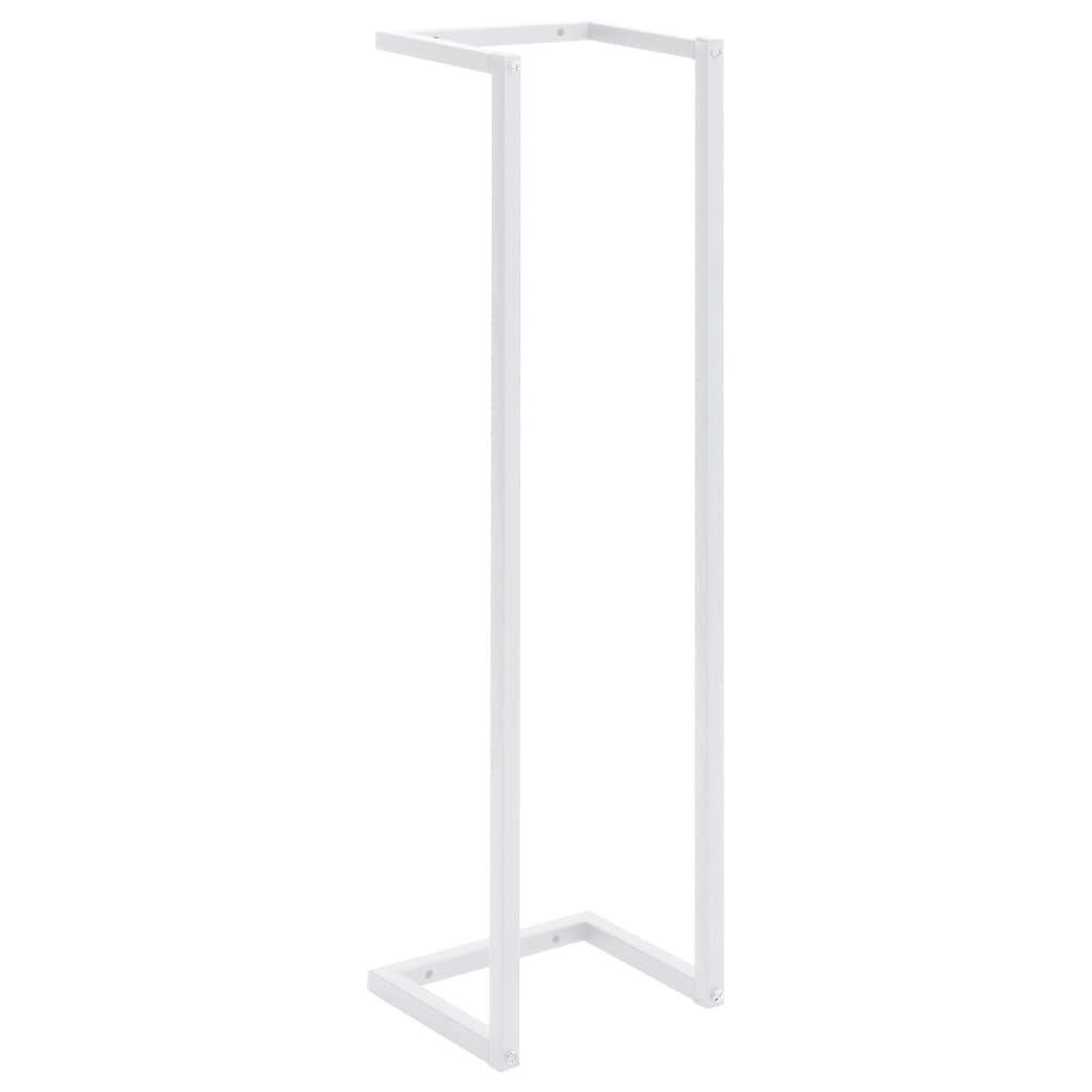 Towel Rack White 9.8"x7.9"x37.4" Steel at Set Shop and Smile