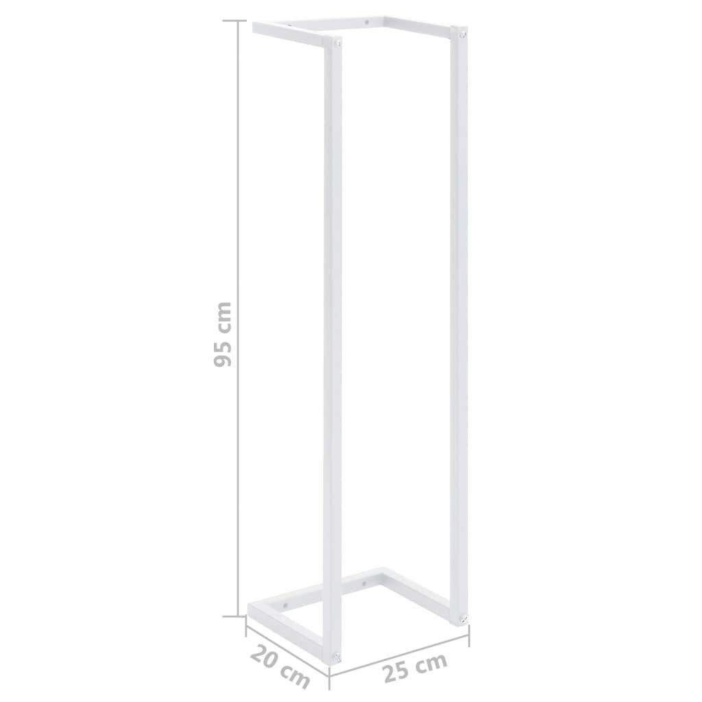 Towel Rack White 9.8"x7.9"x37.4" Steel at Set Shop and Smile