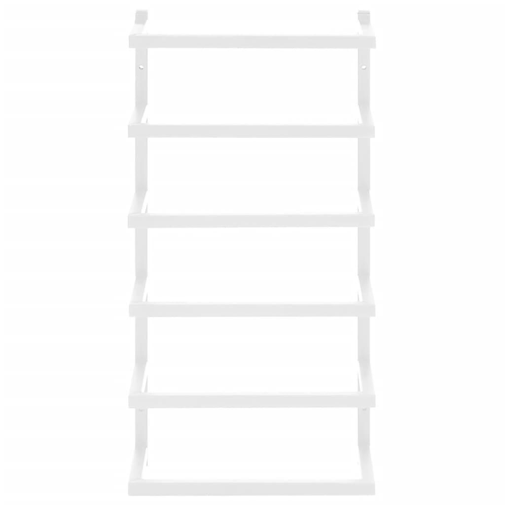 Towel Rack White 9.4"x4.7"x18.9" Steel at Set Shop and Smile