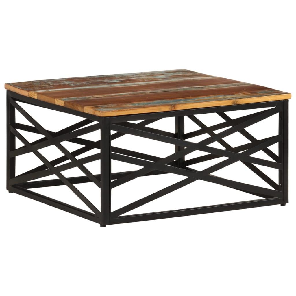 Coffee Table 26.8"x26.8"x13.8" Solid Reclaimed Wood at Set Shop and Smile
