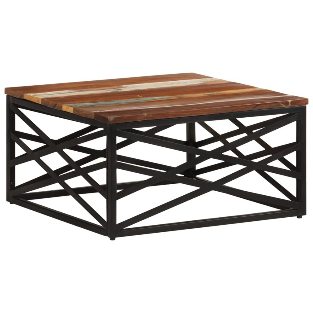 Coffee Table 26.8"x26.8"x13.8" Solid Reclaimed Wood at Set Shop and Smile