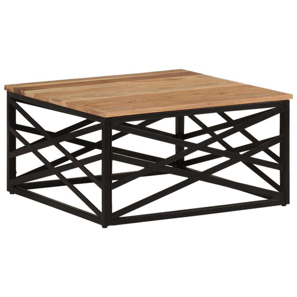 Coffee Table 26.8"x26.8"x13.8" Solid Acacia Wood at Set Shop and Smile