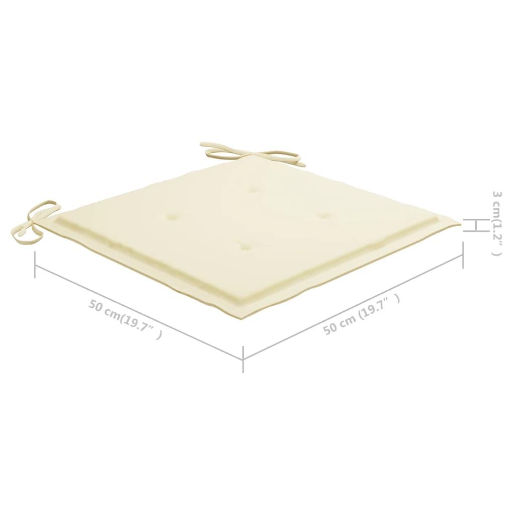 Patio Dining Chairs 4 pcs with Cushions Solid Acacia Wood at Set Shop and Smile