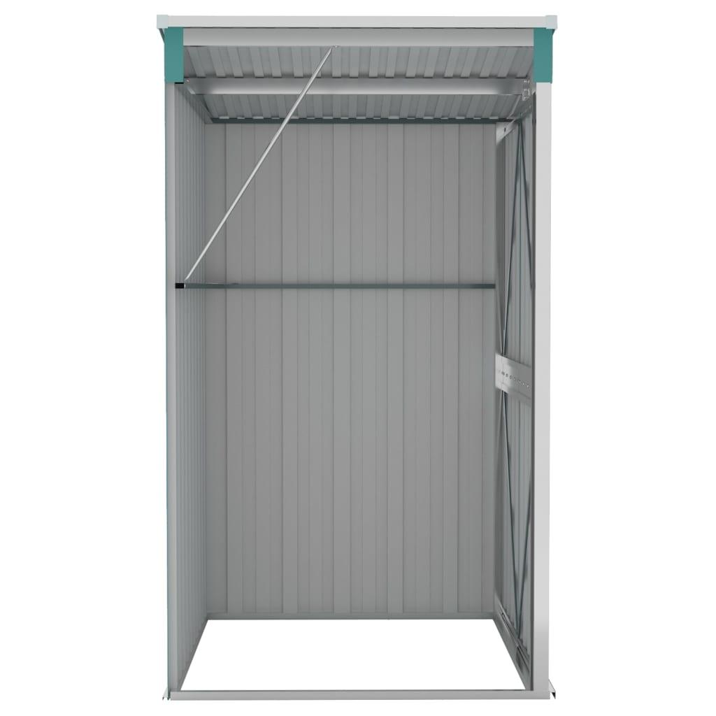 Wall-mounted Garden Shed Green 46.5"x39.4"x70.1" Galvanized Steel at Set Shop and Smile