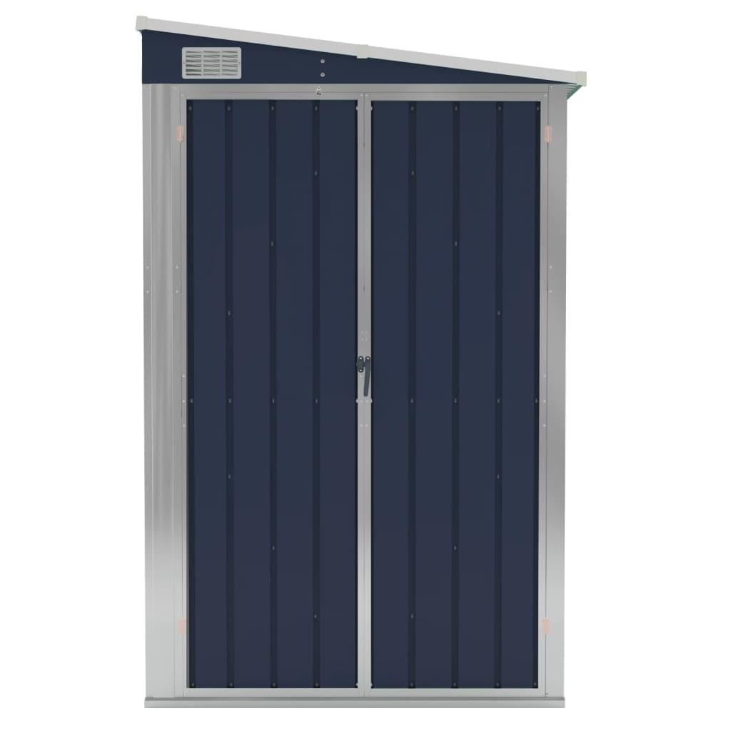 Wall-mounted Garden Shed Anthracite 46.5"x113.4"x70.1" Steel at Set Shop and Smile