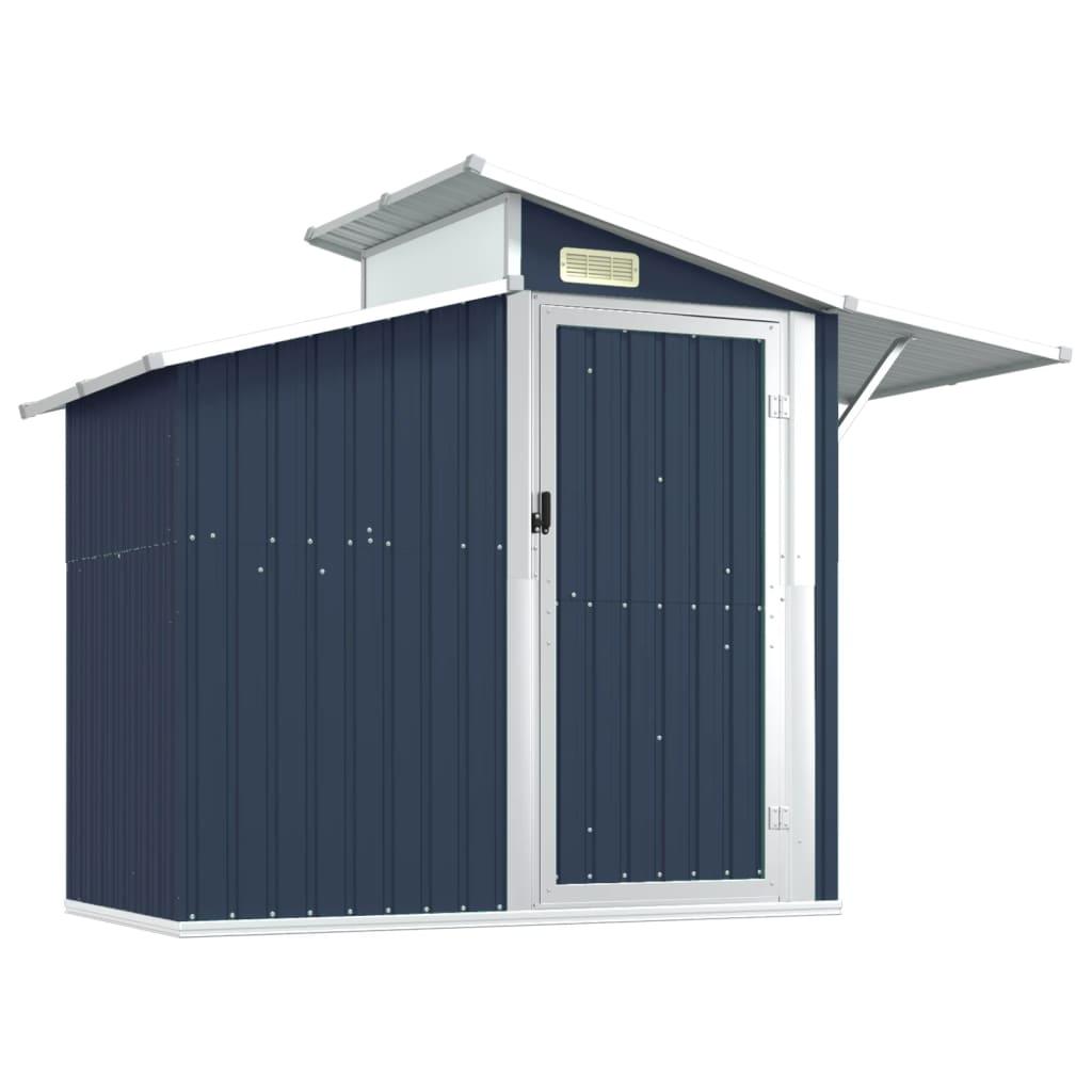 Garden Shed Anthracite 106.3"x51.2"x82.1" Galvanized Steel at Set Shop and Smile