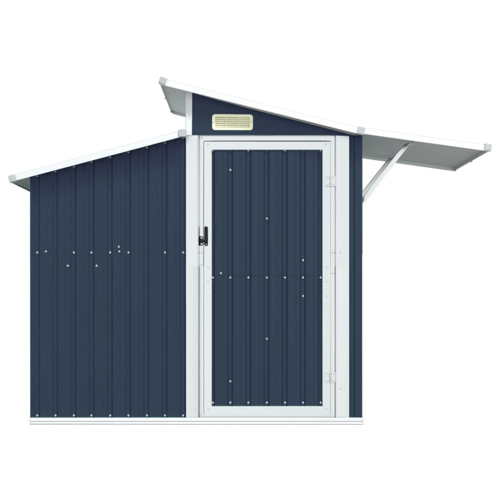 Garden Shed Anthracite 106.3"x51.2"x82.1" Galvanized Steel at Set Shop and Smile