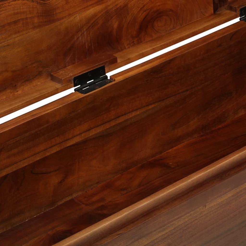 Storage Trunk 43.3"x13.8"x16.1" Solid Acacia Wood at Set Shop and Smile