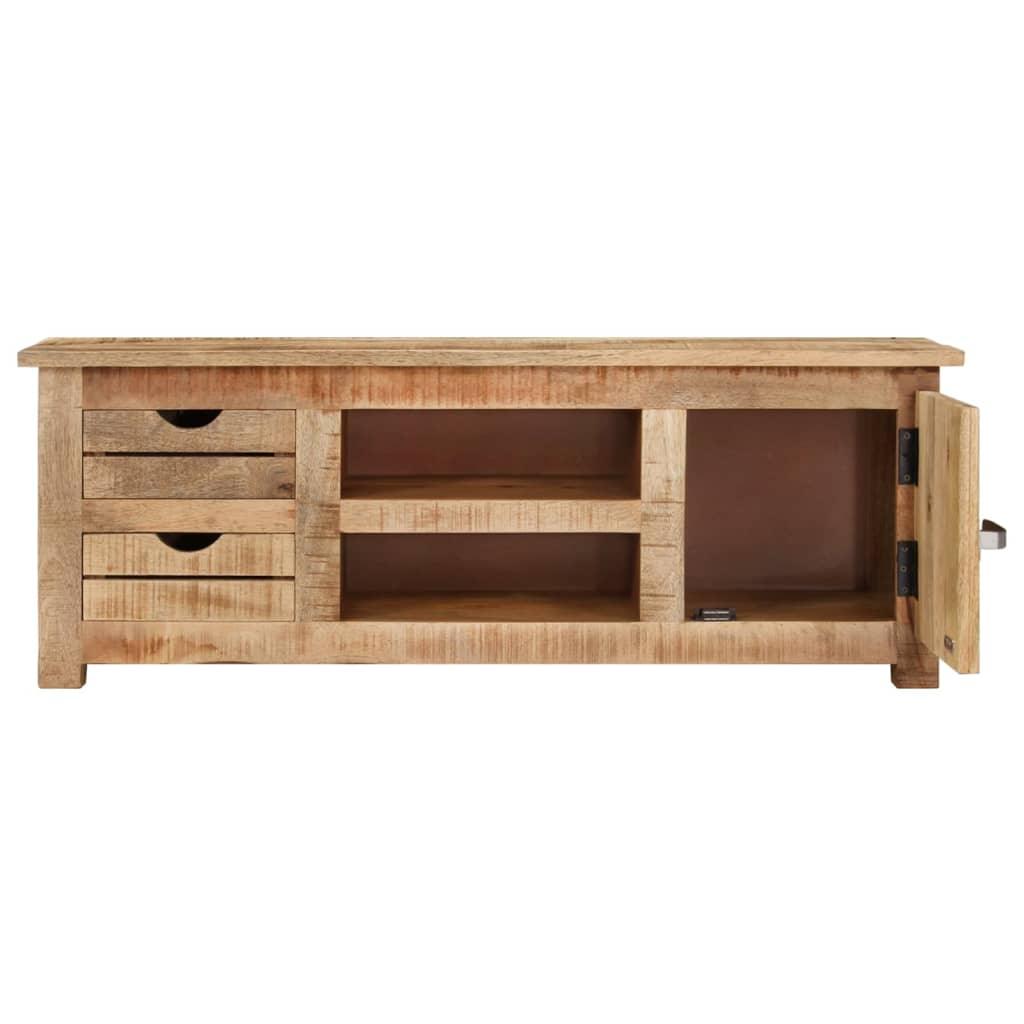TV Cabinet 43.3"x11.8"x15.7" Rough Mango Wood at Set Shop and Smile