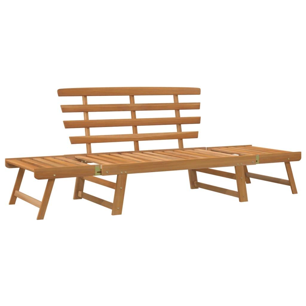 Patio Bench 2-in-1 74.8" Solid Acacia Wood at Set Shop and Smile