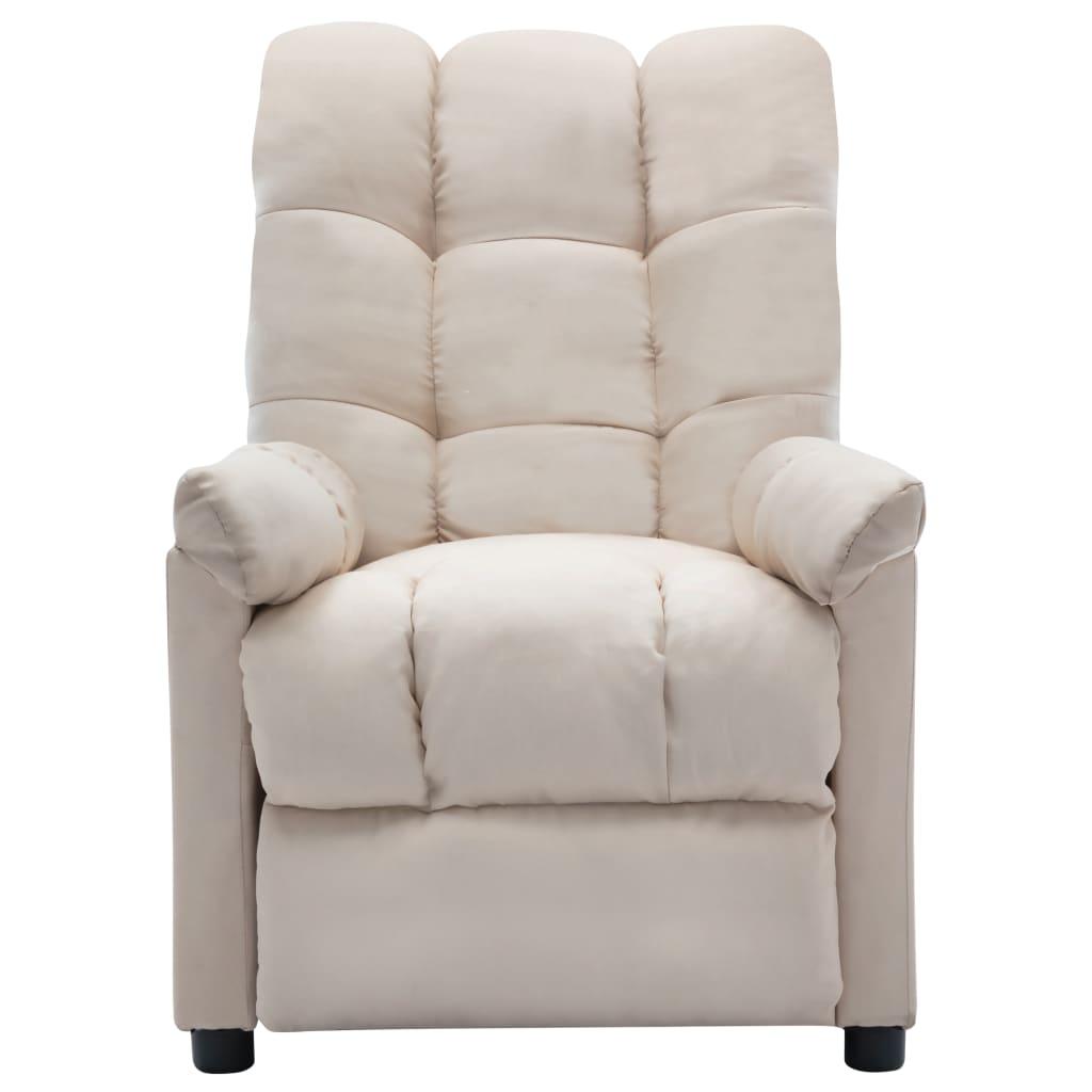 Recliner Cream Fabric at Set Shop and Smile