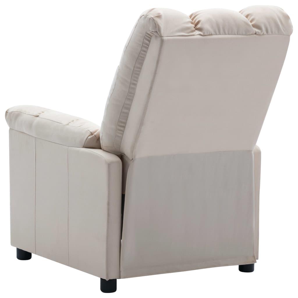Recliner Cream Fabric at Set Shop and Smile