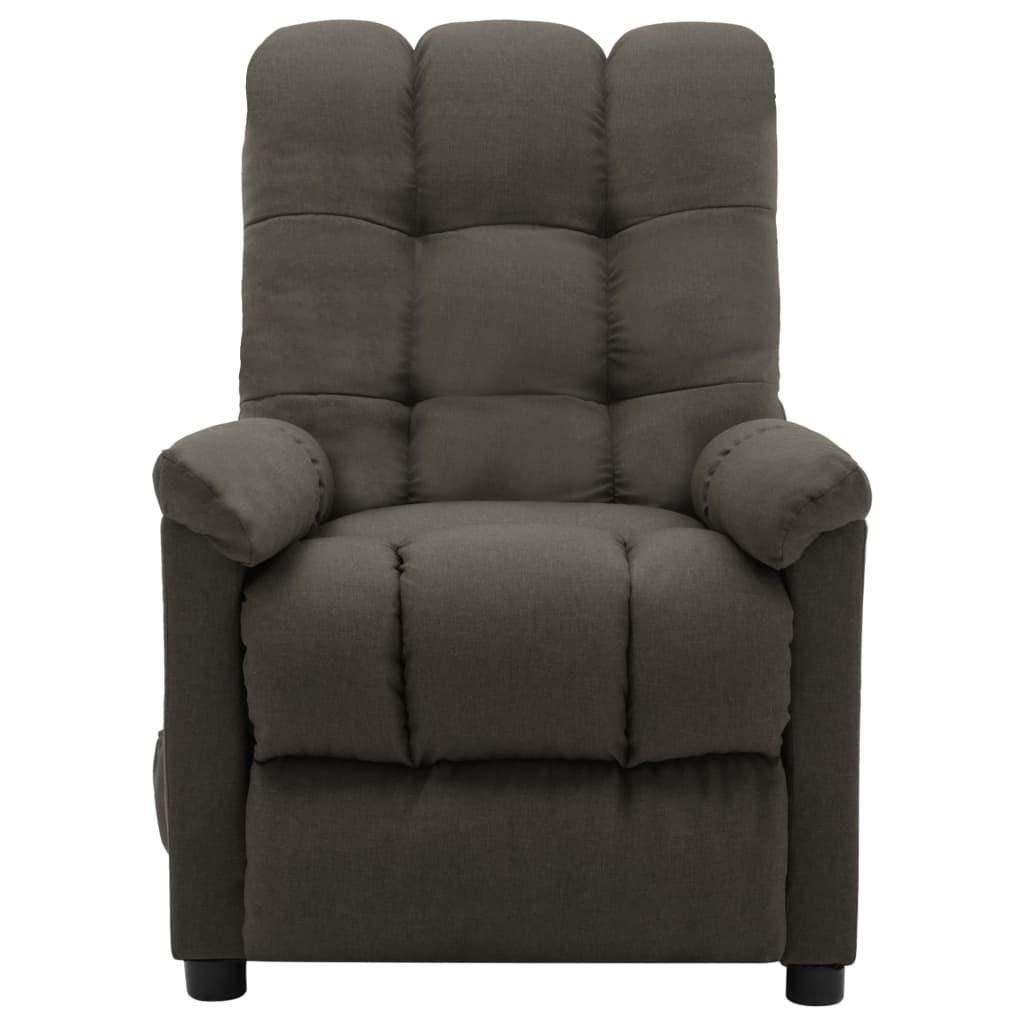 Massage Recliner Taupe Fabric at Set Shop and Smile
